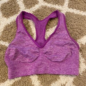 purple sports bra